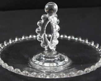 235 - Imperial Candlewick center handle lemon tray 6"