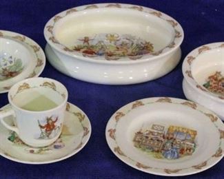293 - 6 Pc Royal Doulton Bunnikins dishes
