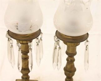 304 - Pair of prism lamps 12"