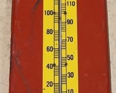 313x - Vintage Royal Crown Cola Metal Thermometer Sign 25.5" x 10"