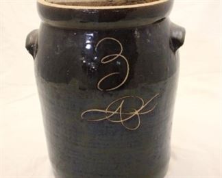 326xx - 3 Gallon Crock w/ Wood Lid 13 x 11