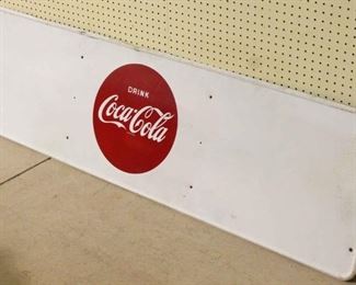 344 - Vintage Coca Cola menu board sign 20 x 72