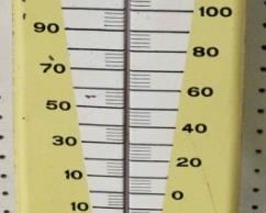 345 - Vintage Have A Pepsi Metal Thermometer 28 x 8