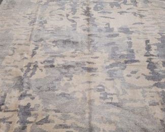 369r - 7.2 x 10 Bamboo silk rug Some slight staining