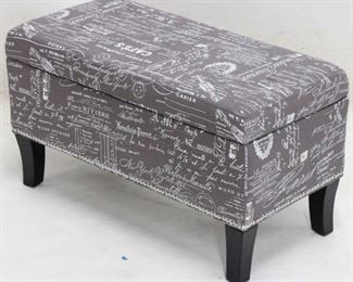 406 - New Powell lift top storage ottoman 18 x 32 x 16