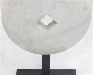 425 - Marble wheel on stand by Butler 24 x 18