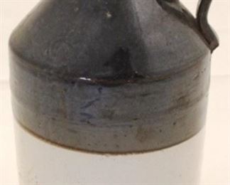 501 - Stoneware brown & white jug 9 1/2" x 5 1/2"