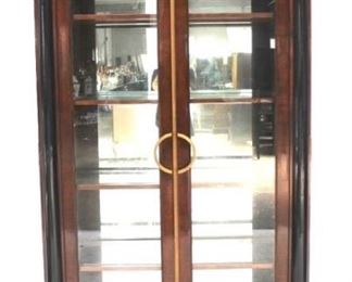 506 - Jonathan Charles curio cabinet 84 x 43 x 20