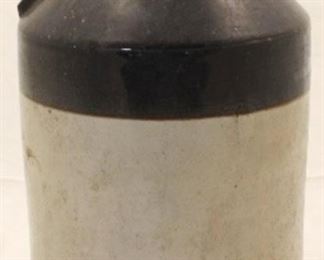 520 - Brown & White Stoneware Jug 17" x 9 1/2"