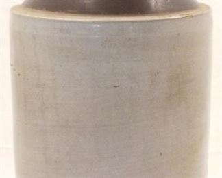 568 - 5 Gallon Brown & White Stoneware Jug 20" x 10"