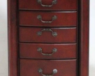 850 - New Powell jewlery armoire 40 1/2 x 17 1/2 x 12