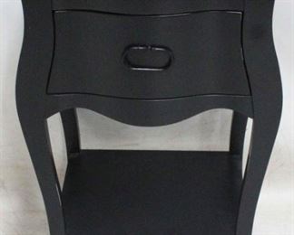 853 - Butler Specialty paint decorated one drawer stand 28 1/2 x 18 x 14