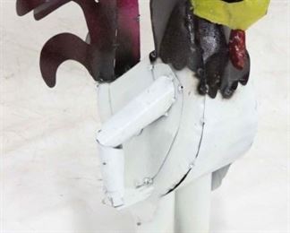 1111 - Metal garden rooster 27 x 20 x 11 1/2