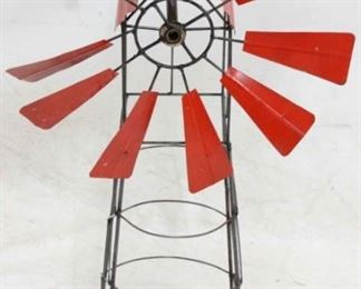 1117 - Metal windmill garden decor 35 1/2