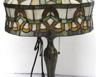 2141 - Stained Glass Lamp 25" tall