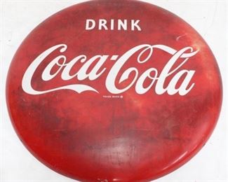 2995 - Vintage 38" Coca-Cola advertising button outstanding condition