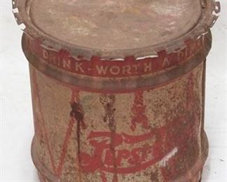 2999 - Vintage Pepsi can with lid 17 x 15