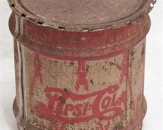 3000 - Vintage Pepsi can with lid 17 x 15