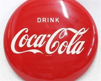 3001 - Vintage 25" Coca-Cola advertising button Outstanding condition