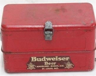 3003 - Vintage Budweiser metal cooler 12 x 19 x 10