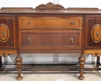 4100 - Vintage Jacobean carved walnut sideboard 42 x 66 x 20 1/2