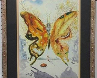 9002 - VENUS BUTTERFLY GICLEE BY SALVADOR DALI 22 X 26.5