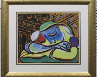 9005 - SLEEPING GIRL GICLEE BY PABLO PICASSO 29.5 X 25.5