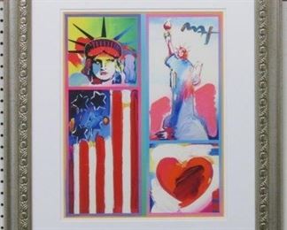 9011 - PATRIOTIC SERIES GICLEE BY PETER MAX 24.5 X 28