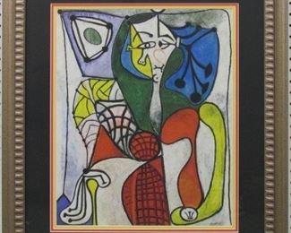 9012 - WOMAN IN RED ARMCHAIR GICLEE BY PABLO PICASSO 25.5 X 29.5