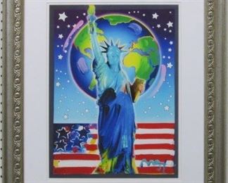 9013 - PEACE ON EARTH II GICLEE BY PETER MAX 24.5 X 29