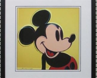 9018 - MICKEY MOUSE GICLEE BY ANDY WARHOL 21.5 X 21.5