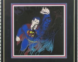 9019 - SUPERMAN GICLEE BY ANDY WARHOL 21.5 X 21.5