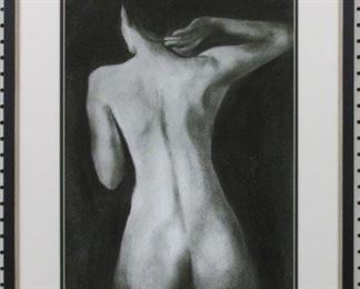 9021 - NUDE SKETCH GICLEE BY IVY LOWE 21.5 X 28