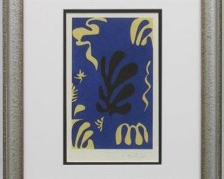 9035 - COMPOSITION BLEU PRINT BY HENRI MATISSE 14 X 18
