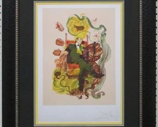 9047 - DREAMS PRINT BY SALVADOR DALI 22 X 25.5