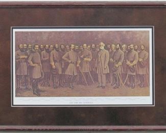 9056 - LEE & HIS GENERALS BY G.B. MATTHEWS 26 X 27.5