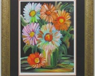9060 - COSMOS GICLEE A.P. & PENCIL SIGNED BY ANNA SANDHU Ray 24.5 X 30