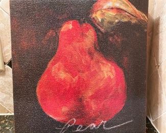 "Red Pear" by Nicole Etienne canvas print