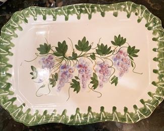 Hand painted Zanolli Italian Serving Tray