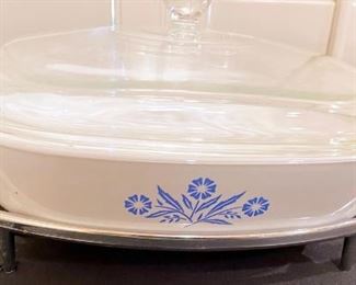 Corning Ware Cornflower Blue Casserole Dish with Lid 