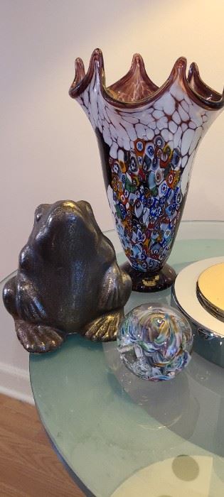 Murano Glass Millefiori Vase 