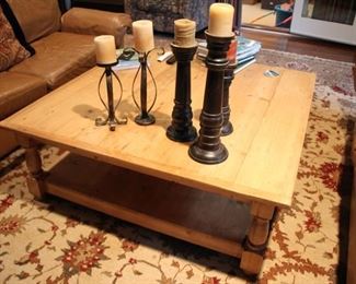 Large pine coffee table