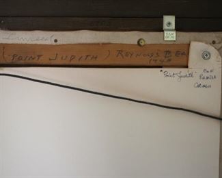 Reynolds Beal "Point Judith" oil on canvas dated 1948