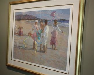 Don Hatfield serigraph "Flying Kites"