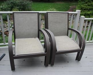 Stacking patio chairs