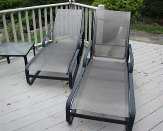 Woodard chaise lounges