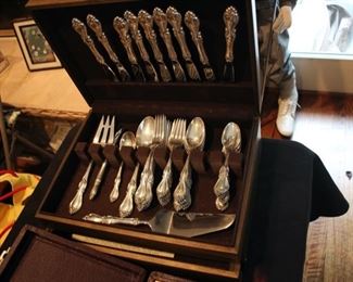 Towle "Queen Elizabeth I" sterling silver flatware set - service for 8 with extras
