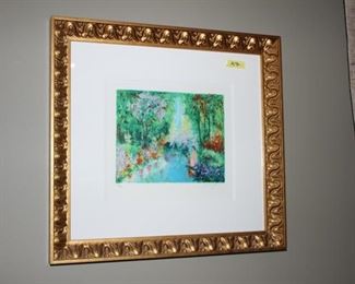 Small serigraph signed Wolf