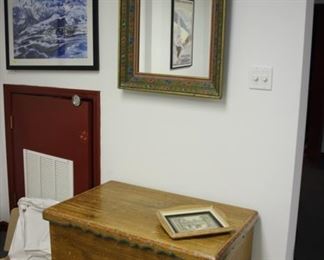 Trunk with matching mirror