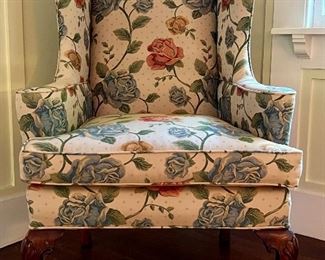 Queen Anne Wing Back Chair